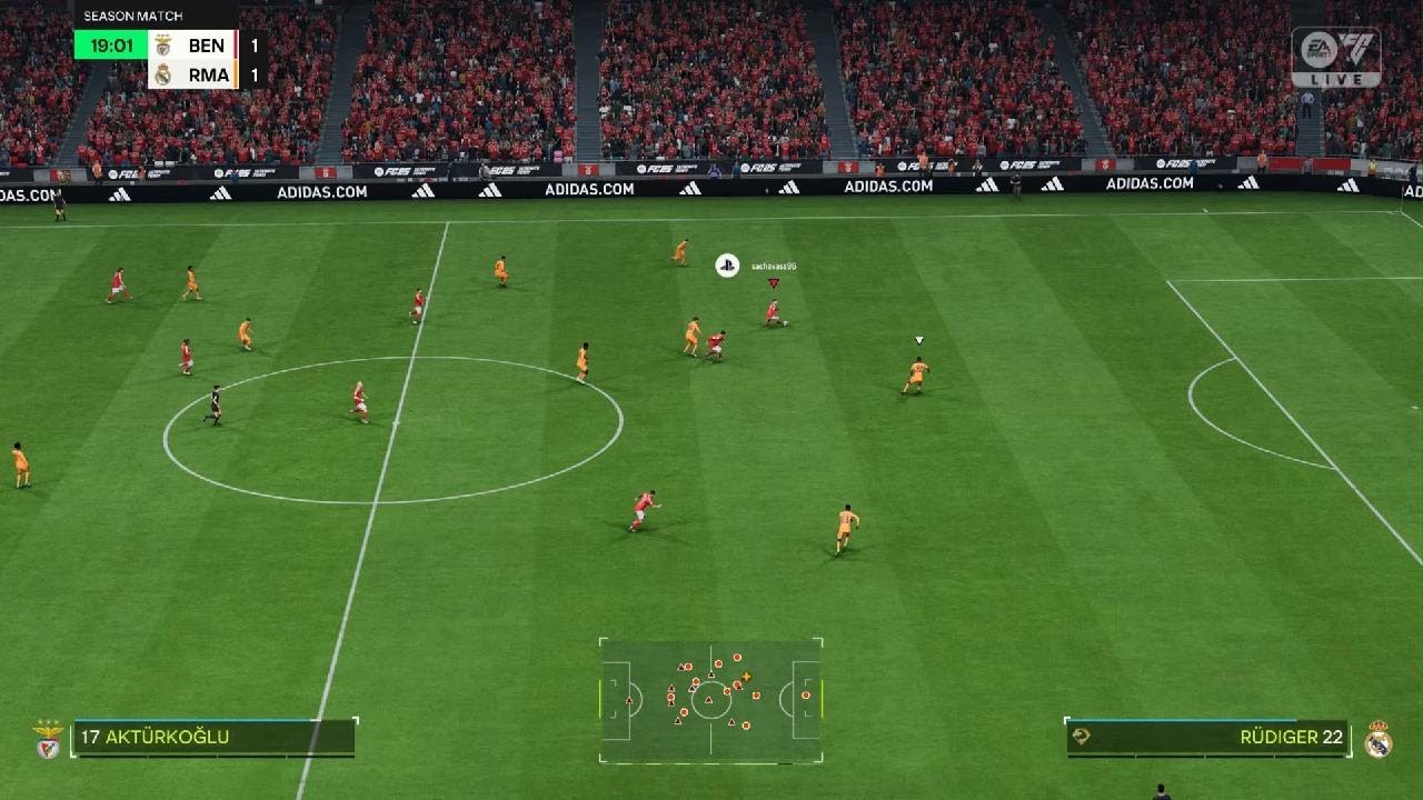 FC 25 Seasons - BEN vs RMA (full game)