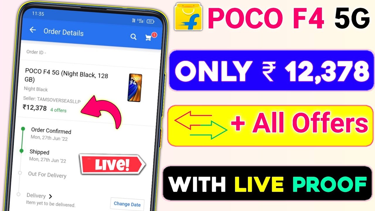 Poco F4 5G Exchange + All Offer Live Proof 🔥Poco F4 5G Flipkart New Offers & Validity #flipkart