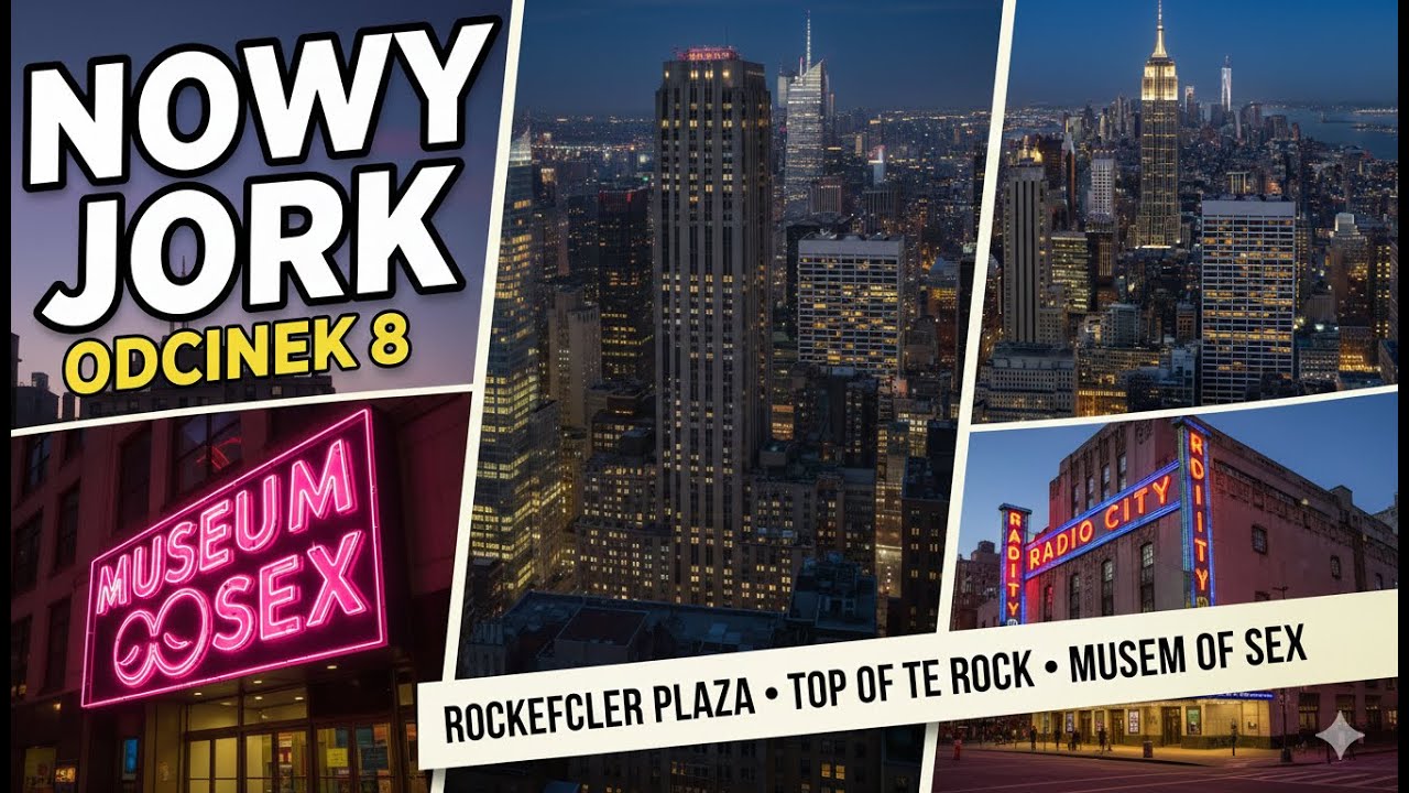 Nowy Jork bez cenzury | Rockefeller Plaza, Top of the Rock & Museum of Sex 🗽✨