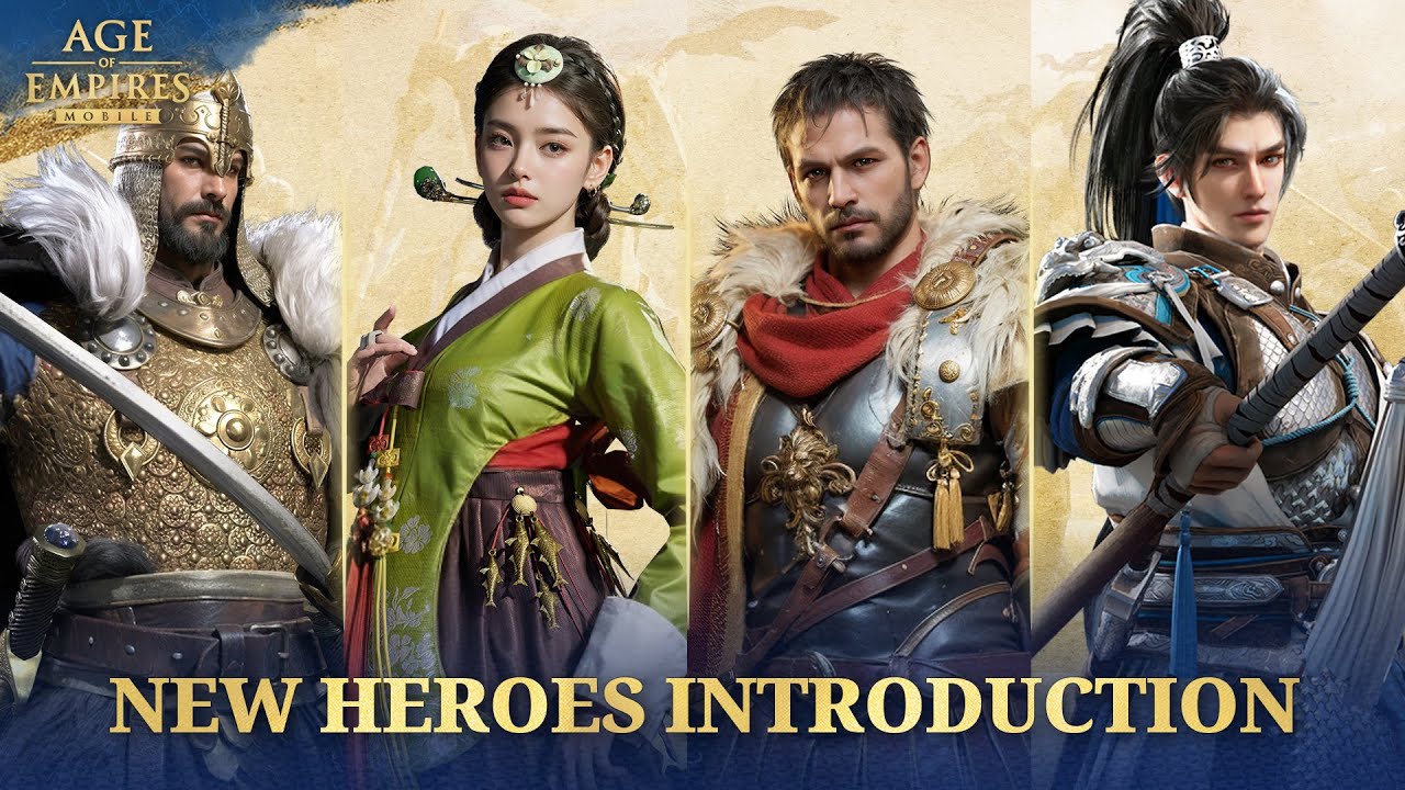 Age of Empires Mobile | Game Assets | New Heroes Introduction