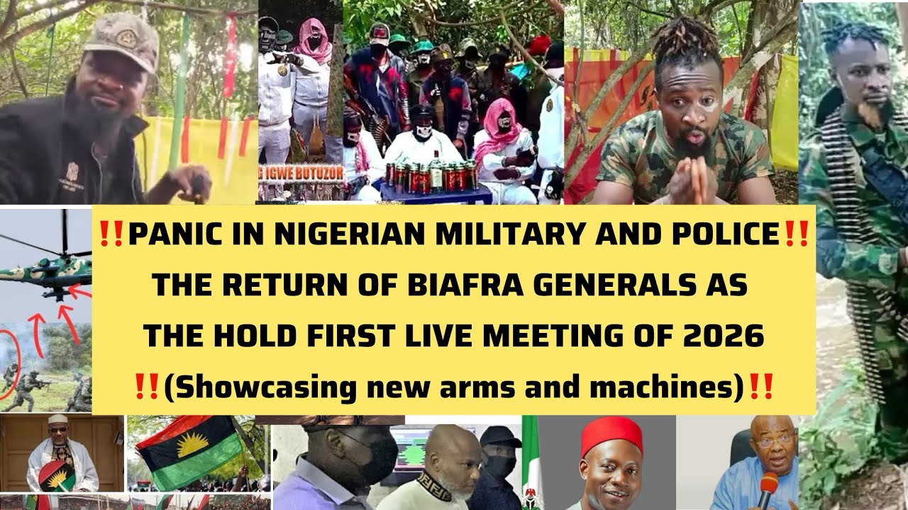 JUST IN‼️NIGERIA ARMY AND POLICE IN SHOCK AS BIAFRA COMMANDERS HOLDS LIVE MEETING EXPOSING SOLUDO🔥🔥