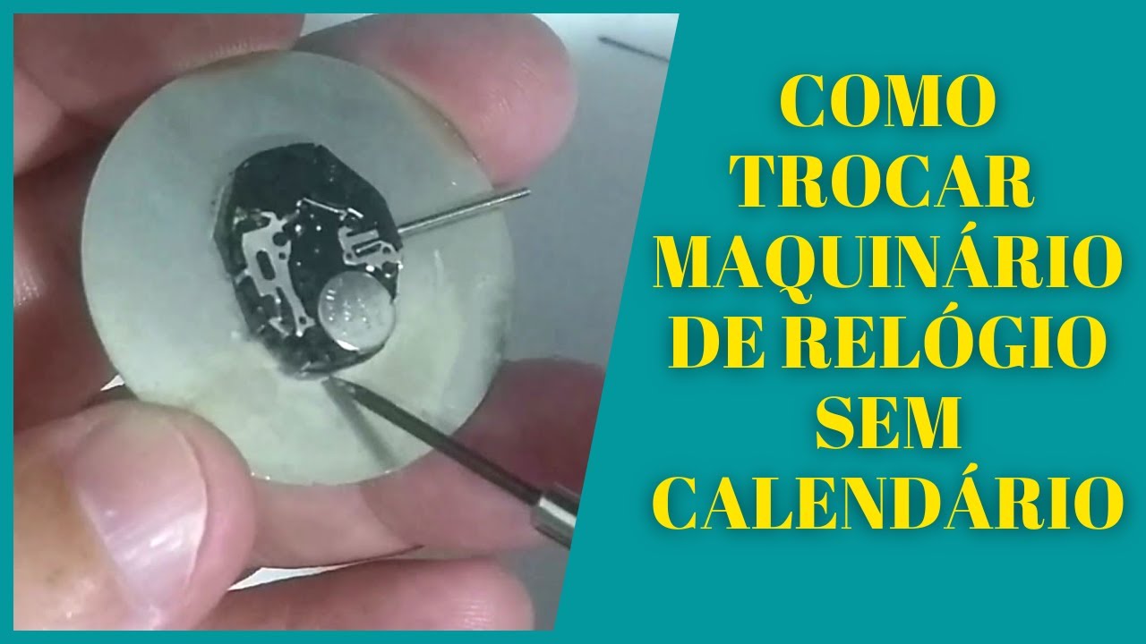 Como Trocar Motor de Relógio de Pulso | Como Trocar Maquinário de Relógio