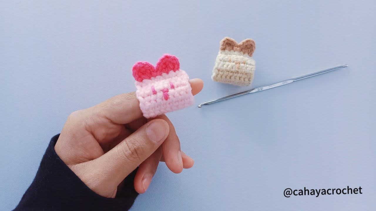 Crochet finger protector | Pelindung jari rajut