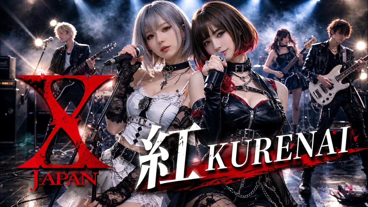 X Japan/紅 KURENAI 女性ボーカルでカバーしてみた！ metal ai cover songs japanese