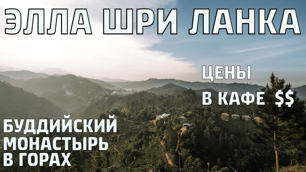 ЦЕНЫ в кафе ЭЛЛЫ. ШРИ-ЛАНКА 2022. Буддийский монастырь в горах. #шриланка