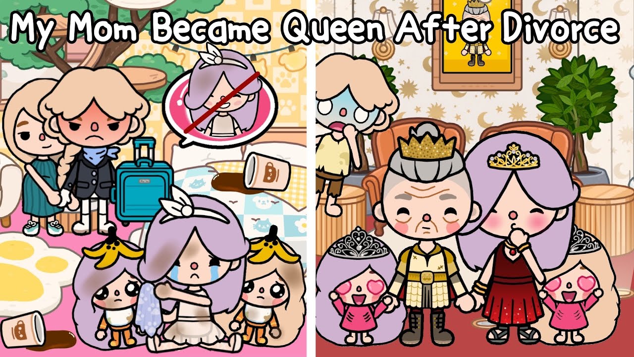 My Mom Became Queen After Divorce 👑🍼💔 Sad Love Story | Toca Life Story | Toca Boca
