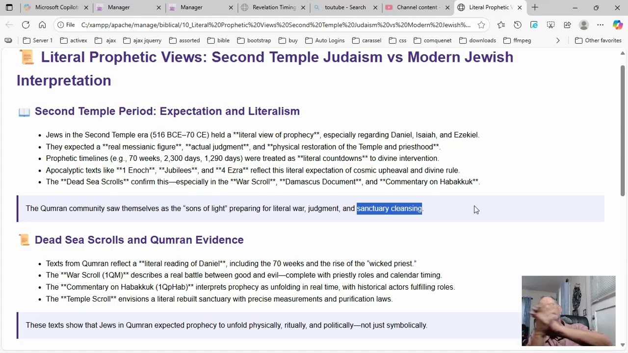 Literal Prophetic Views: Second Temple Judaism vs Modern Jewish Interpretation