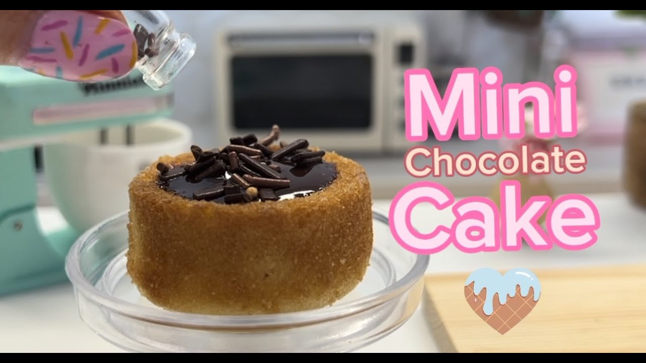 Satisfying Miniature Chocolate Pool Cake Decorating | Sprinkles and Tiny Cake Recipe