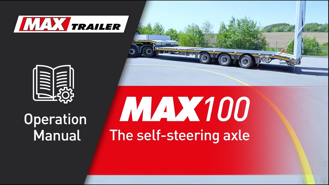 MAX100 operation manual: the self-steering axle