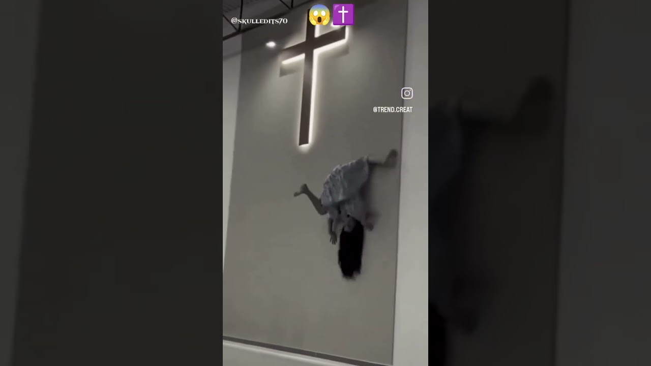 The Exorcist Goes to Church 😱😱😰 #ghost #church #abnormal #videos