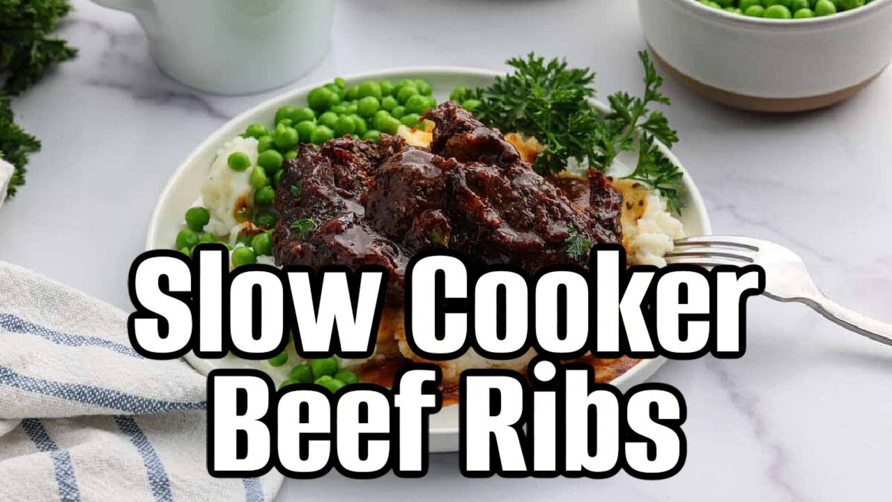 Fall-Off-The-Bone Slow Cooker Beef Ribs