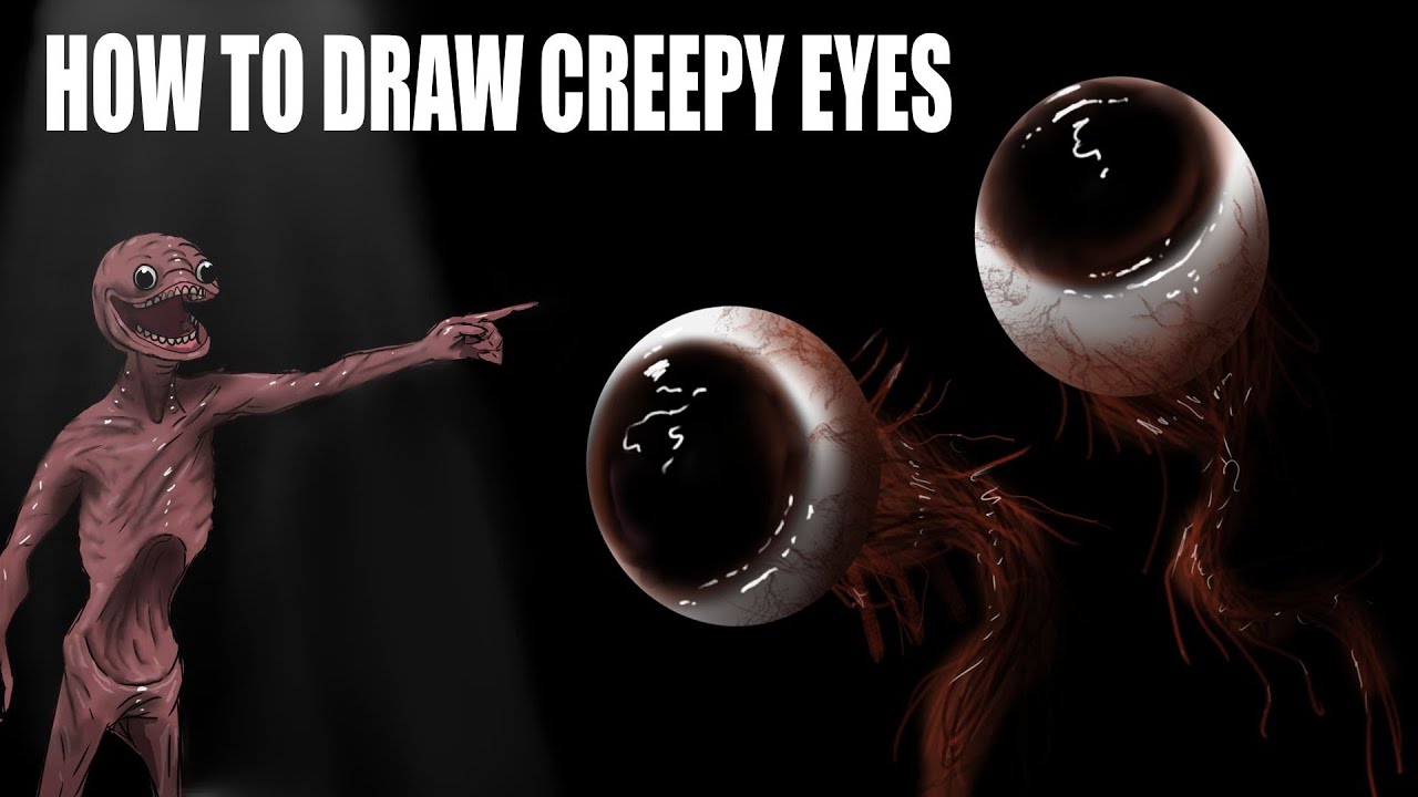 How to draw Creepy Eyes Tutorial - Darian Quilloy