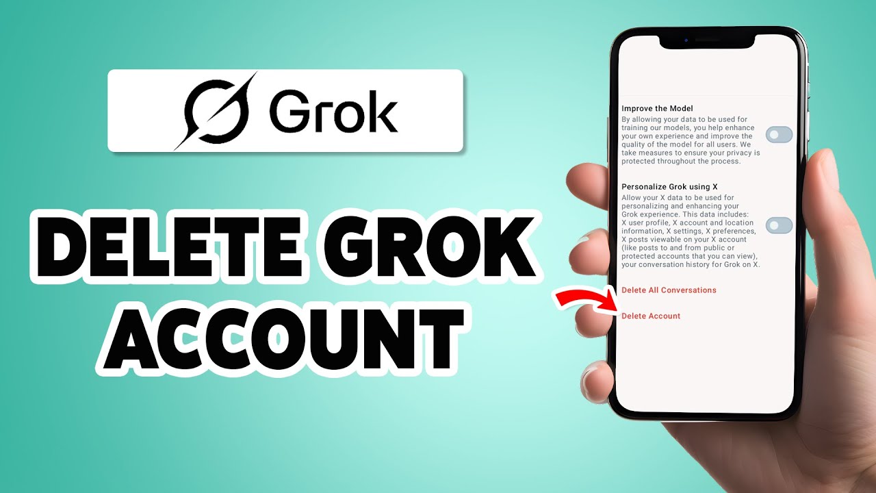 How To Delete Grok AI Account Permanently 2025 | Grok Mobile App Account Close Guide