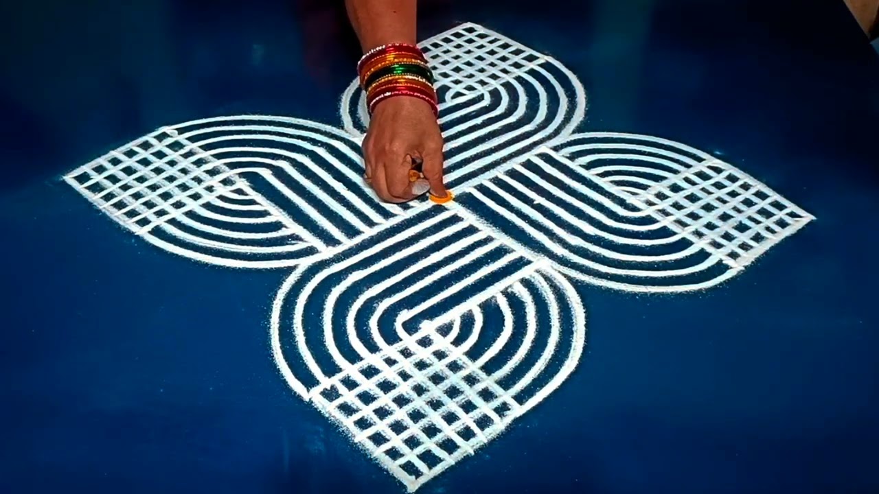 Traditional festival rangoli designs