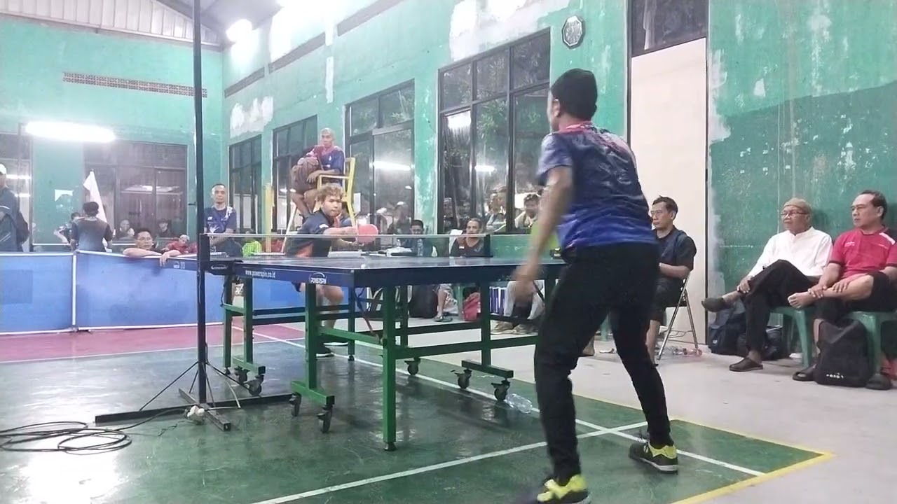 Endang bintiker (PT SMU) vs. Spinner Anak Muda#pingpong #bintikers 