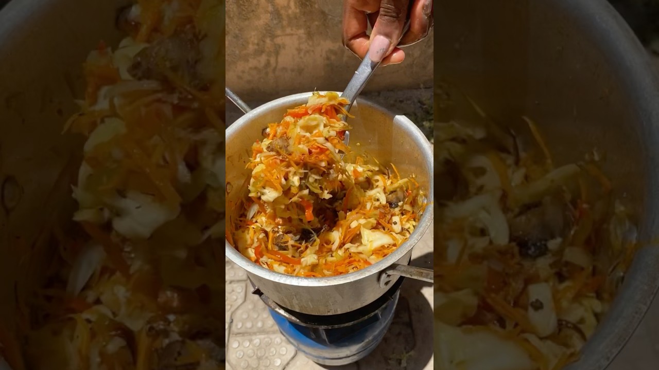 Cabbage sauce and rice for lunch #easyrecipe #cooking  #cookingtutorial