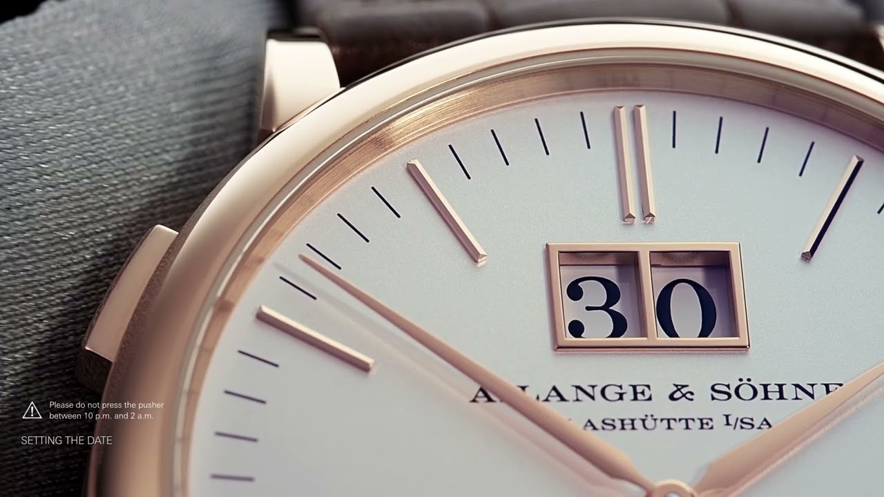 A.Lange & Söhne: Operating instructions - SAXONIA MOON PHASE, english
