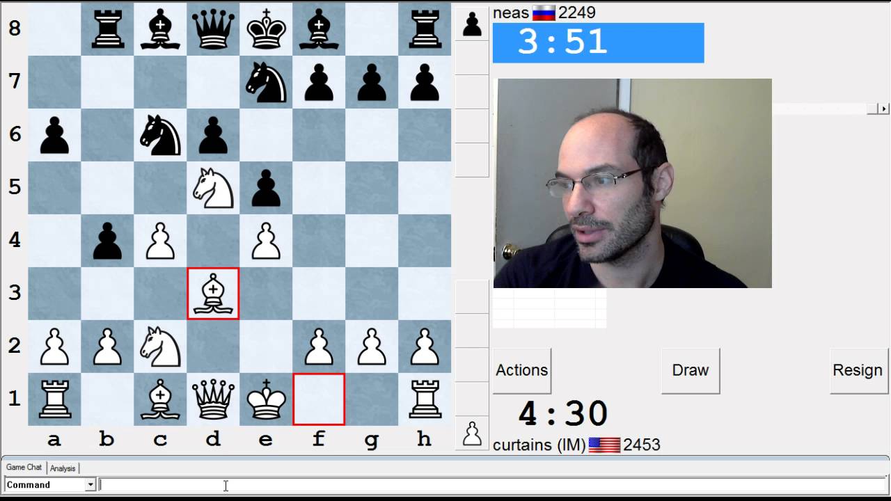 5 minute chess #506: IM Greg Shahade vs neas