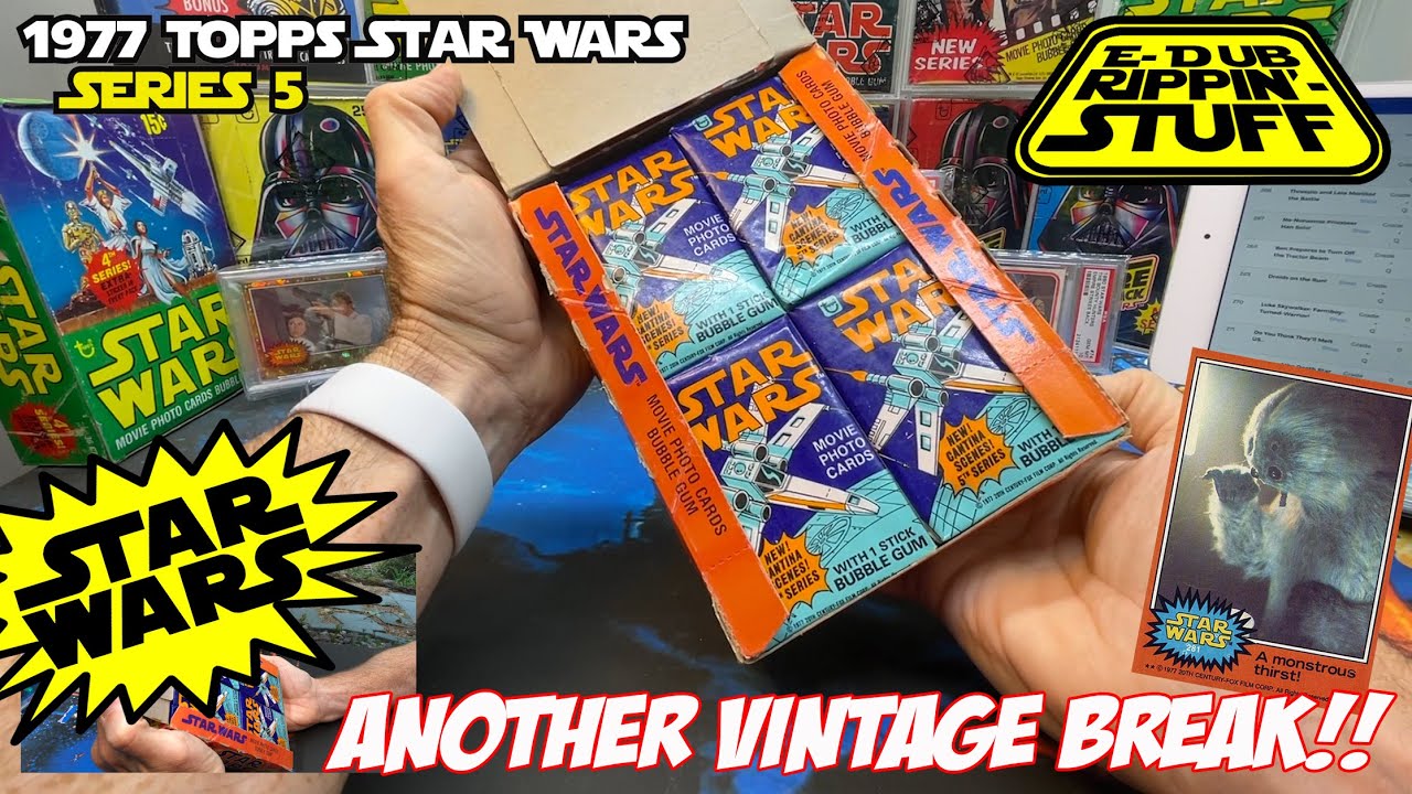 Vintage 1977 Star Wars Series 5 Box Break.  Love the Cantina Creatures!