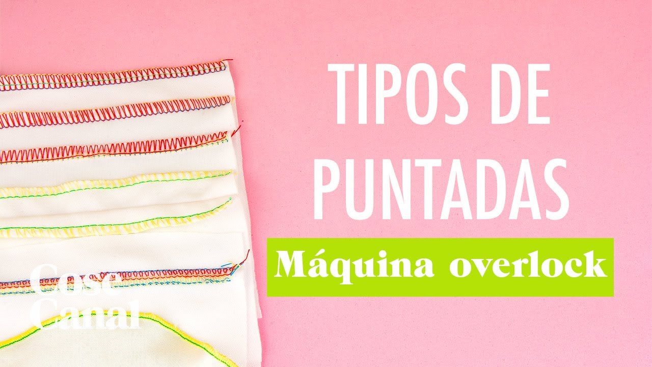 Puntadas de la overlock. 5 diferentes.