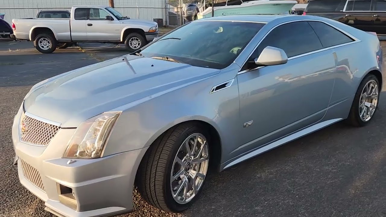 2013 Cadillac CTS-V Coupe Glacier Blue Metallic Low Miles for sale at Holiday Motors