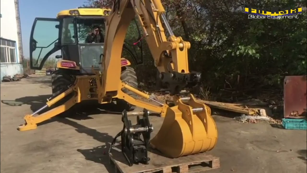 Быстросъем заднего ковша на экскаваторе-погрузчике LGZT B680L