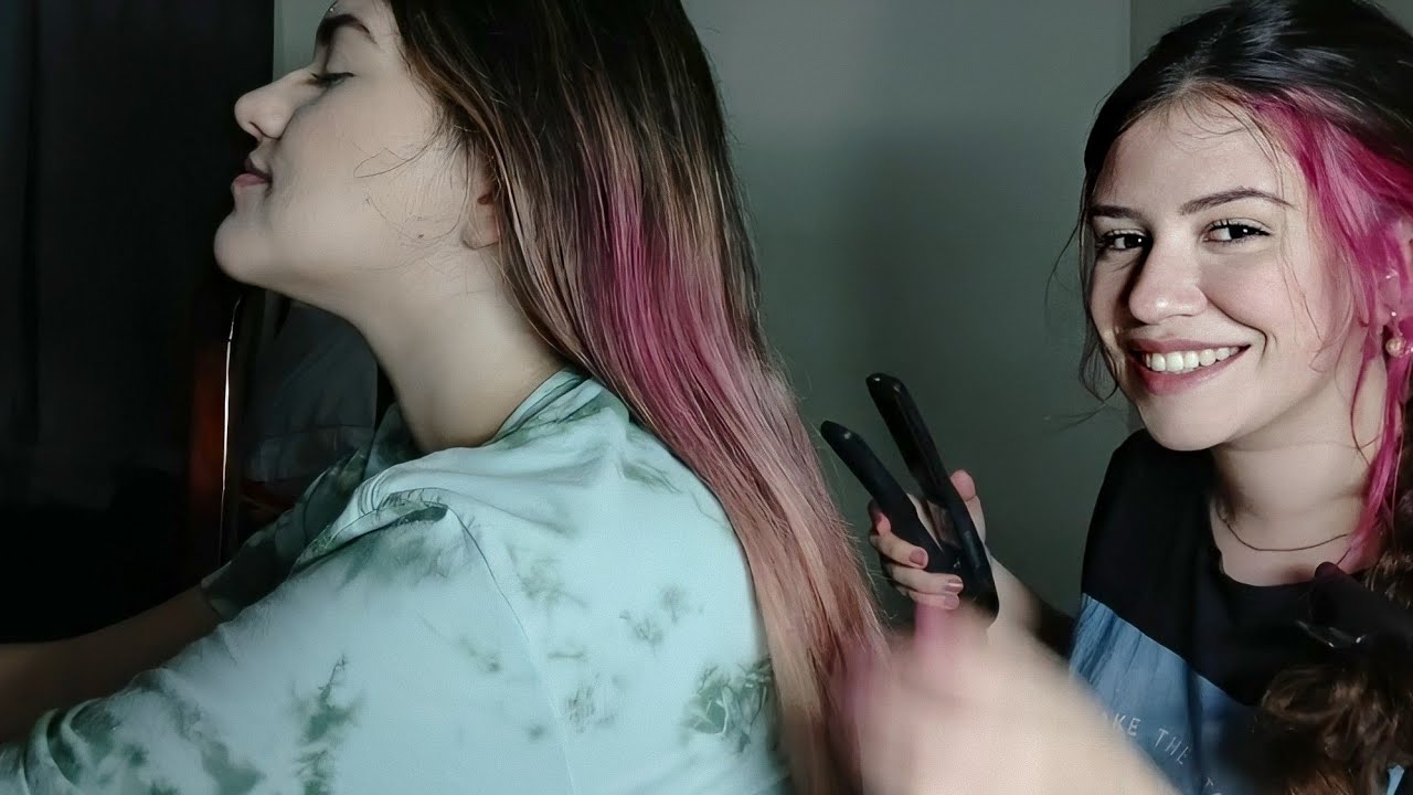 ASMR APLICADO MEXENDO NO CABELO- Feat. ASMR maria zb