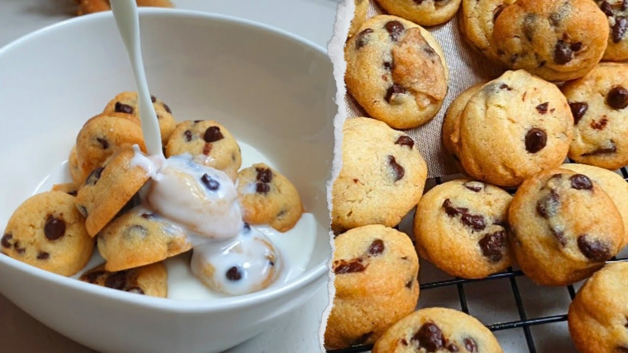 SUPER EASY MINI CHOCOLATE CHIP COOKIES ! NO FAIL RECIPE!🍪🍪