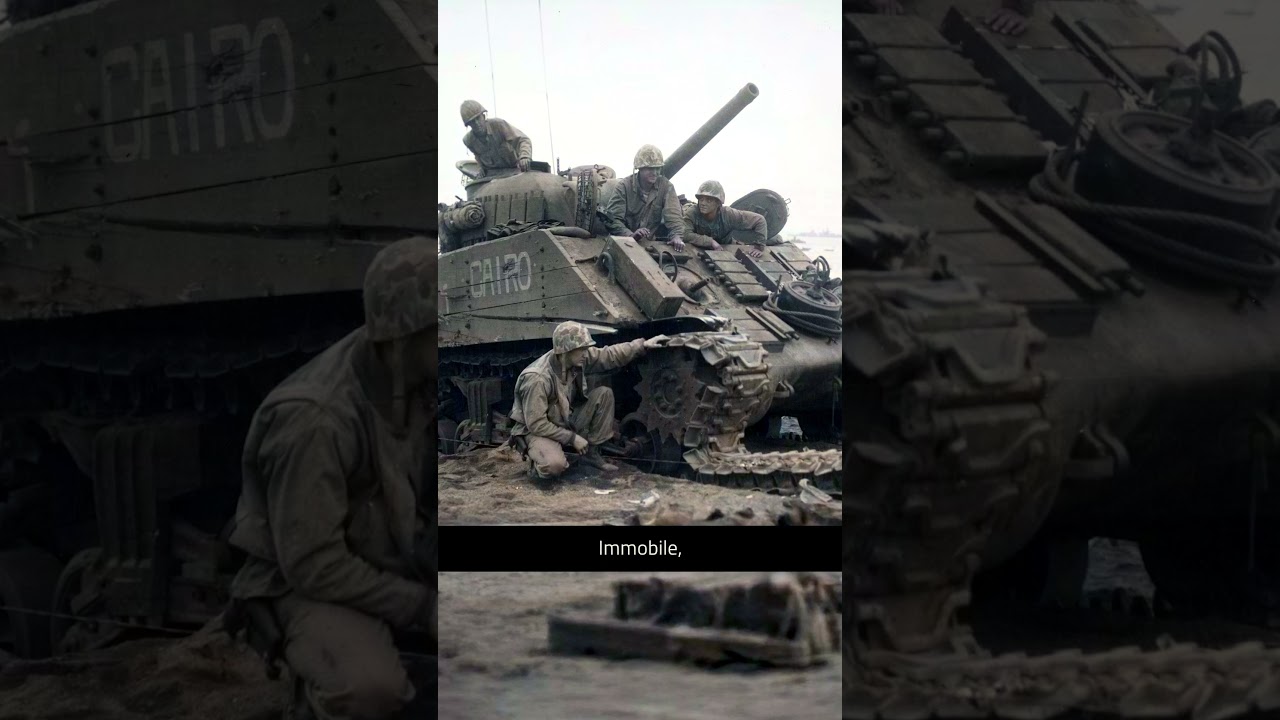 Amazing WW2 Image of a Lucky Sherman Crew