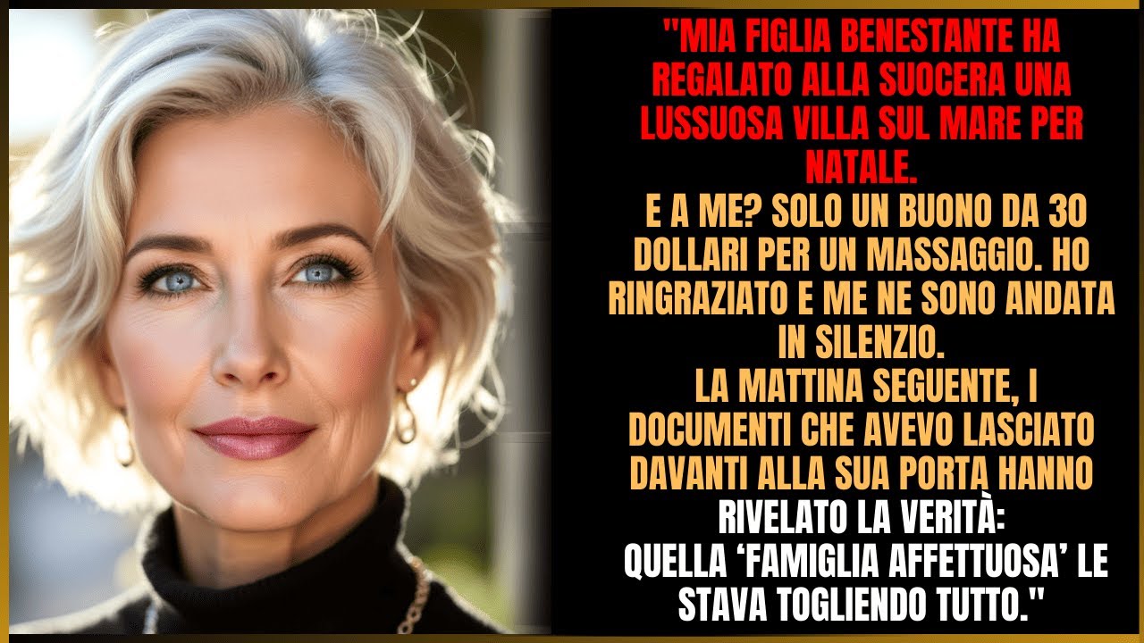 Mia figlia ricca regalò una villa alla suocera. A me, solo un buono per 30 minuti di massaggio.