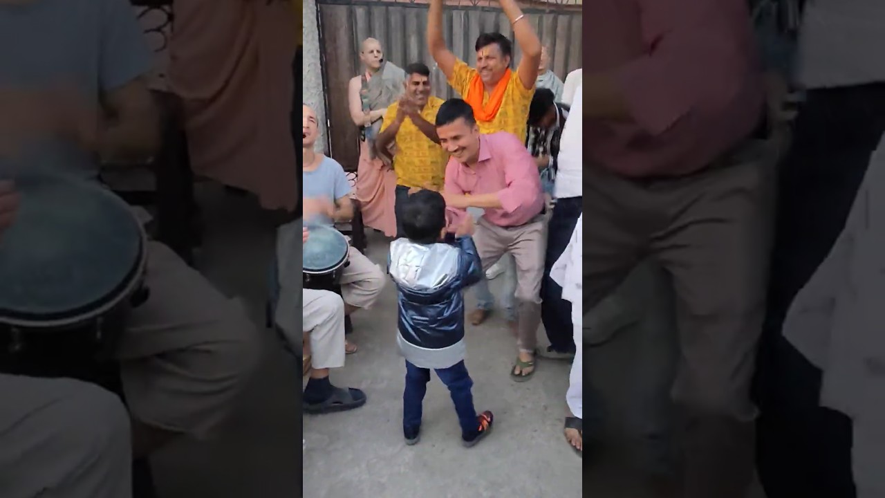🙏✨ भक्ति इतनी आसान कि बच्चे भी कर सकते हैं! Just Chant & Dance for Krishna! #iskcon