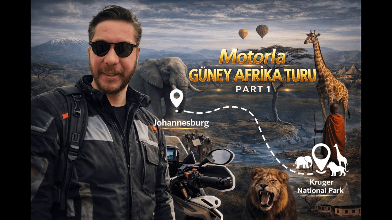 Motosikletle Güney Afrika Turu | Part 1 #southafrica #gs1300 #capetown #krugernationalpark