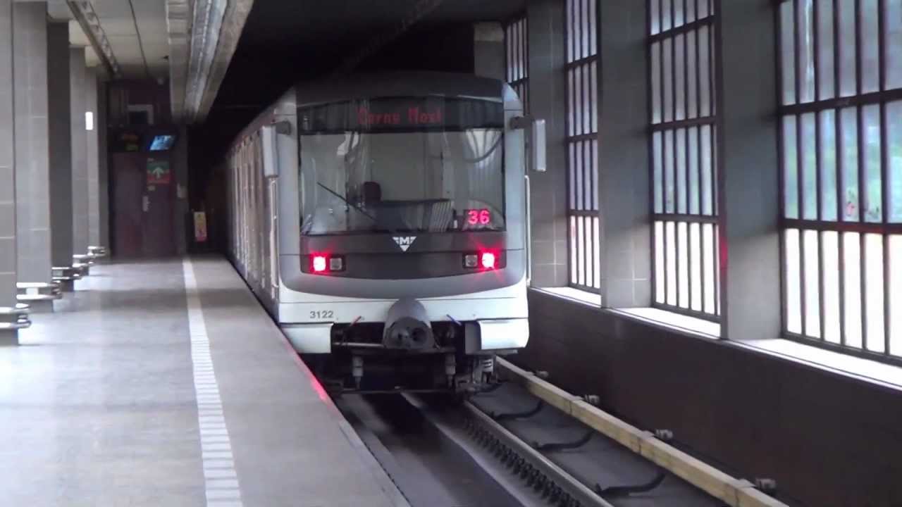 Metro Praha / Prague at station Hůrka Linka B HD