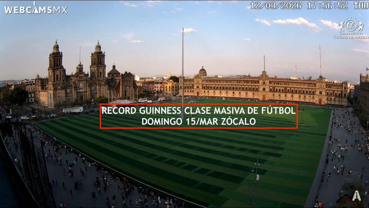 ⚽️ #CDMX (15/MARZO) | #RecordGuinness Clase Masiva de F&uacute;tbol #Z&oacute;calo #EnVivo