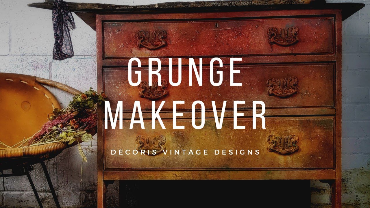 Chalk Painting Techniques: Ragging with Glaze & Dark Wax for a Grunge Furniture Makeover