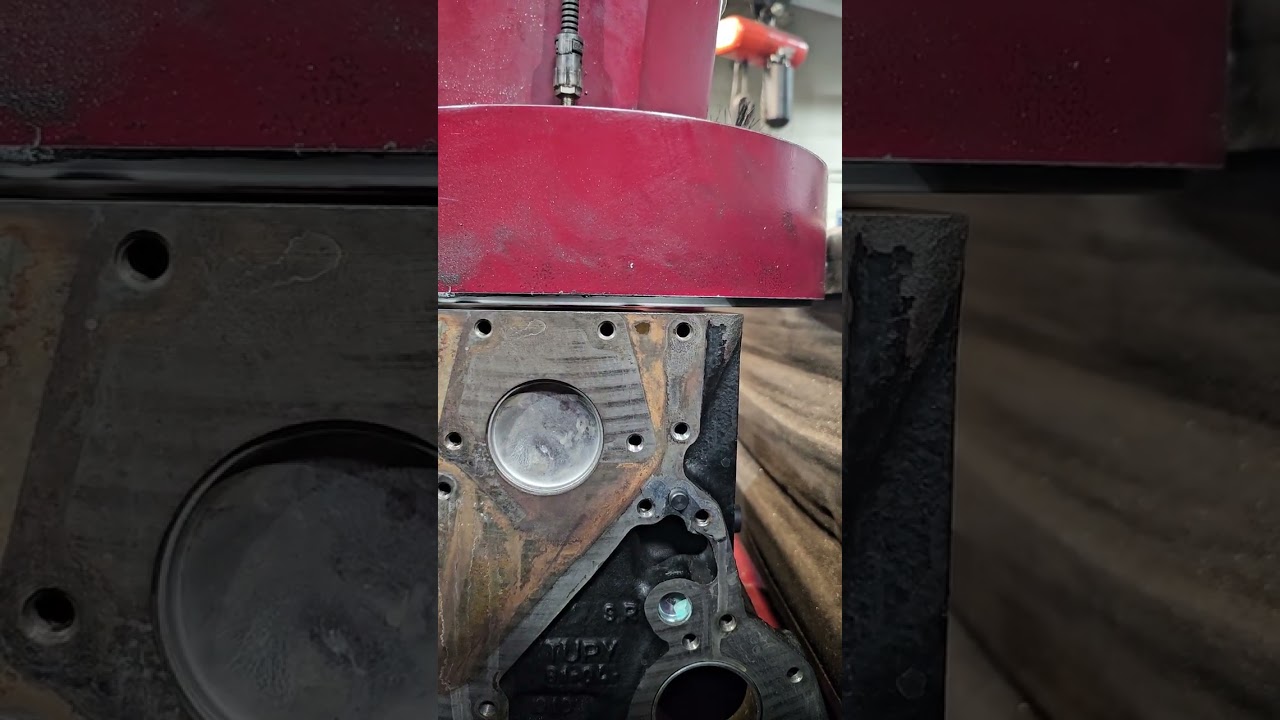 Surfacing engine block
