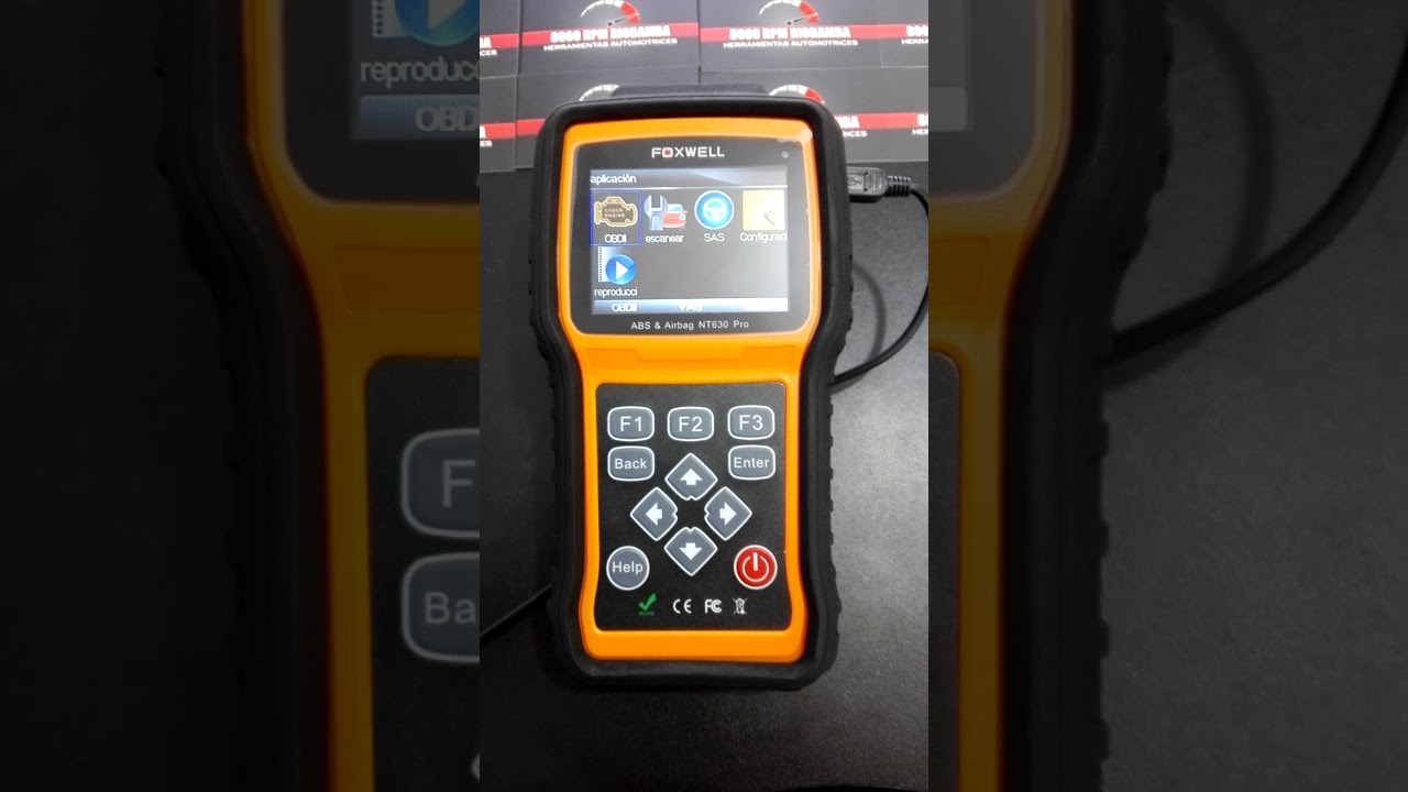 ESCANER FOXWELL NT630 PRO, ESPECIAL PARA ABS Y AIRBAGS, 8000 RPM RIOBAMBA