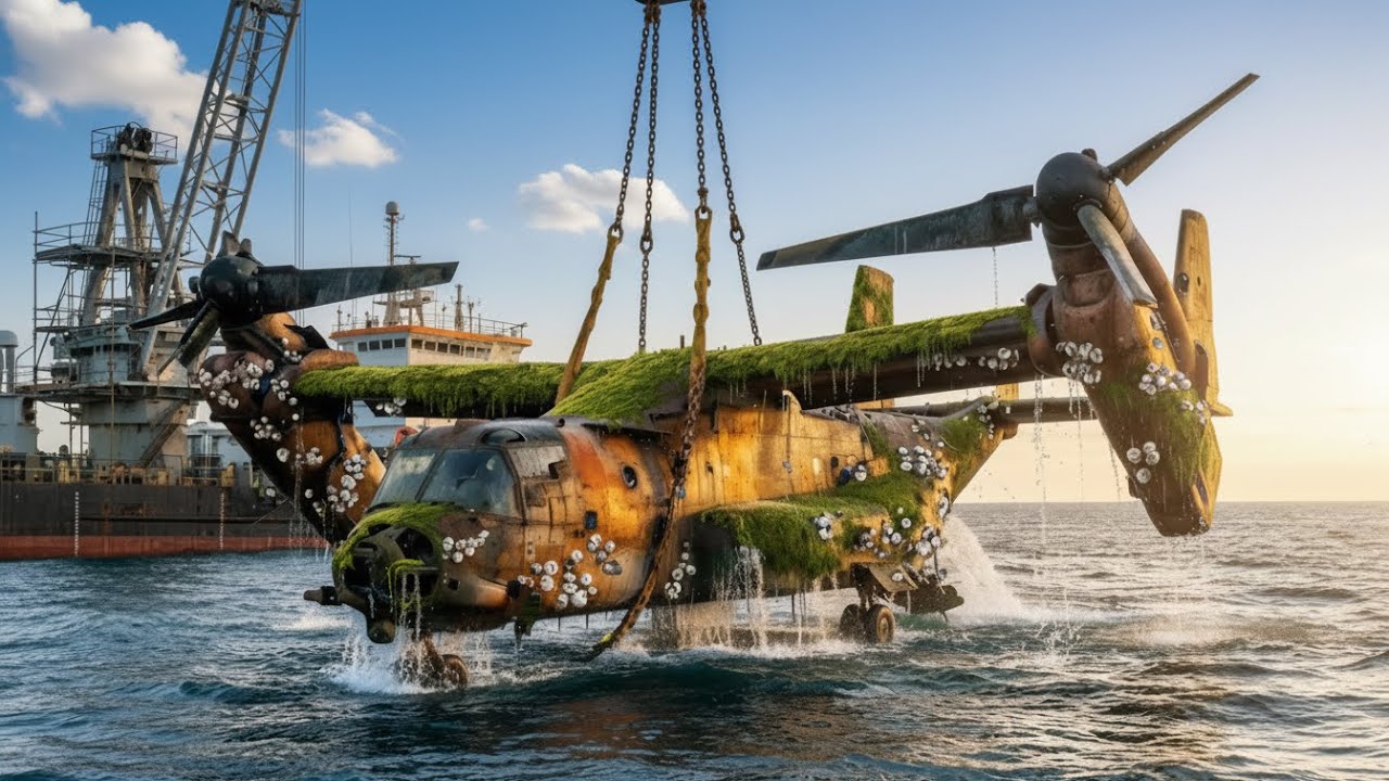 The V-22 Osprey Spent Years Underwater — Look What Remains