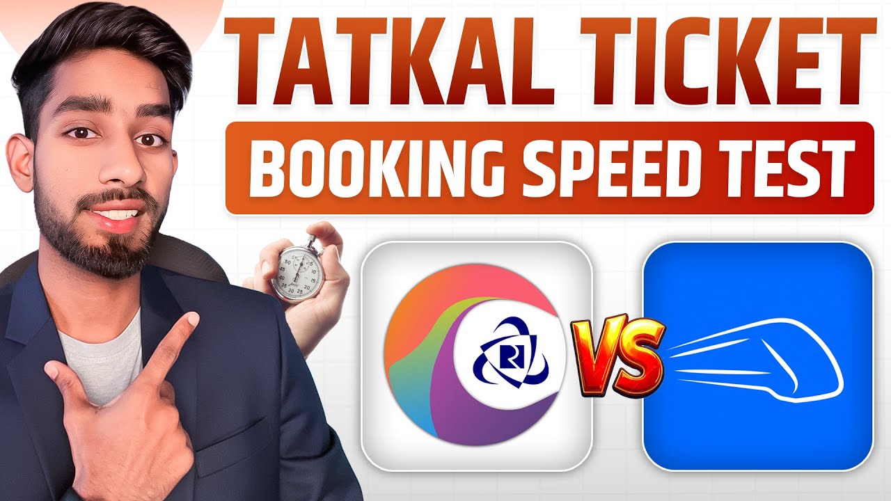 Tatkal Ticket Booking Speed Test | IRCTC Rail Connect Vs RailOne App | Kaun Fast Hai 2025 ?