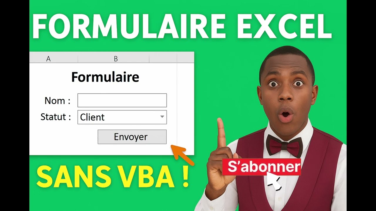 Comment faire un formulaire de saisie dans Excel SANS VBA (100 % pratique)