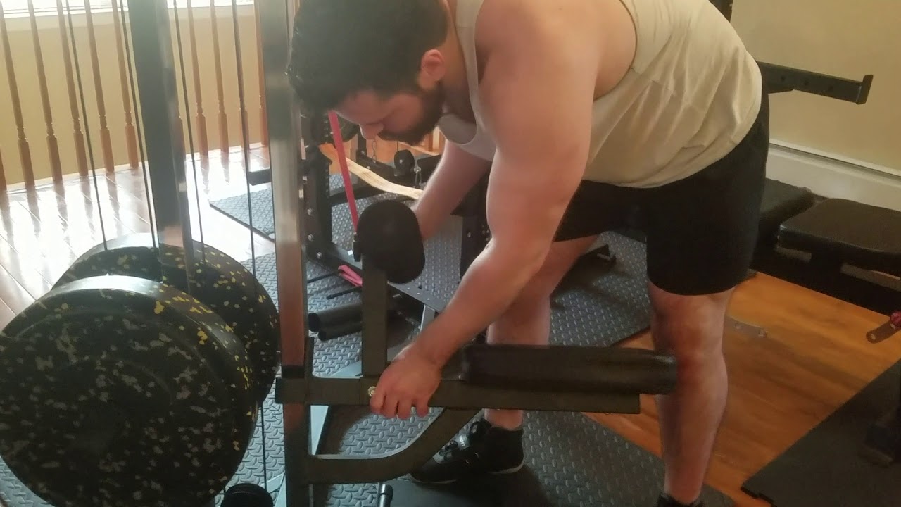 Installing Lat Pulldown Seat on Force USA MyRack Cable Crossover Attachment