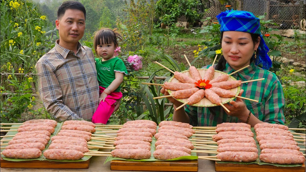 Making VY's Daughter's Favorite Dish - Delicious, Tender Grilled Pork | Ly Phuc An