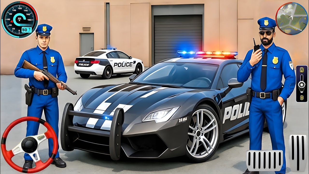 Police Car Chase Simulator 3D Game - Real Cop Cars Driving Simulator 2024 - Android GamePlay