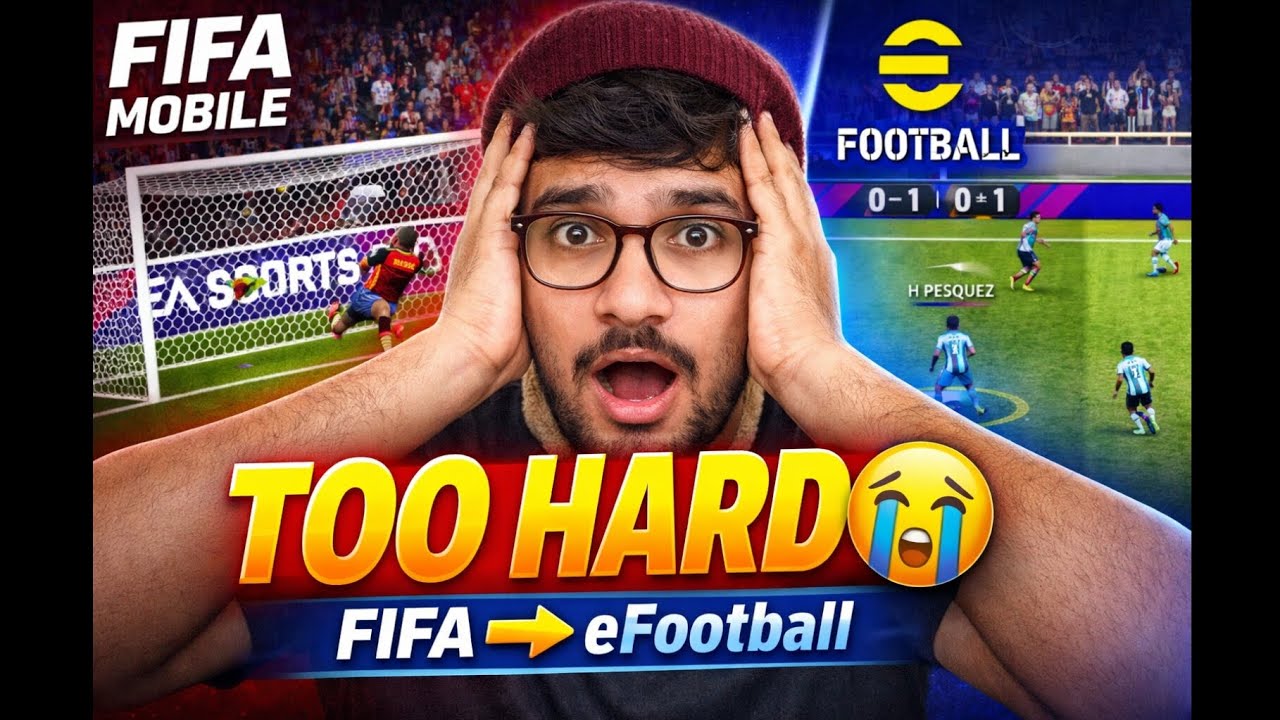 Honest Reaction Tried eFootball After FIFA 😅 | Too Hard For Me! ⚽🔥