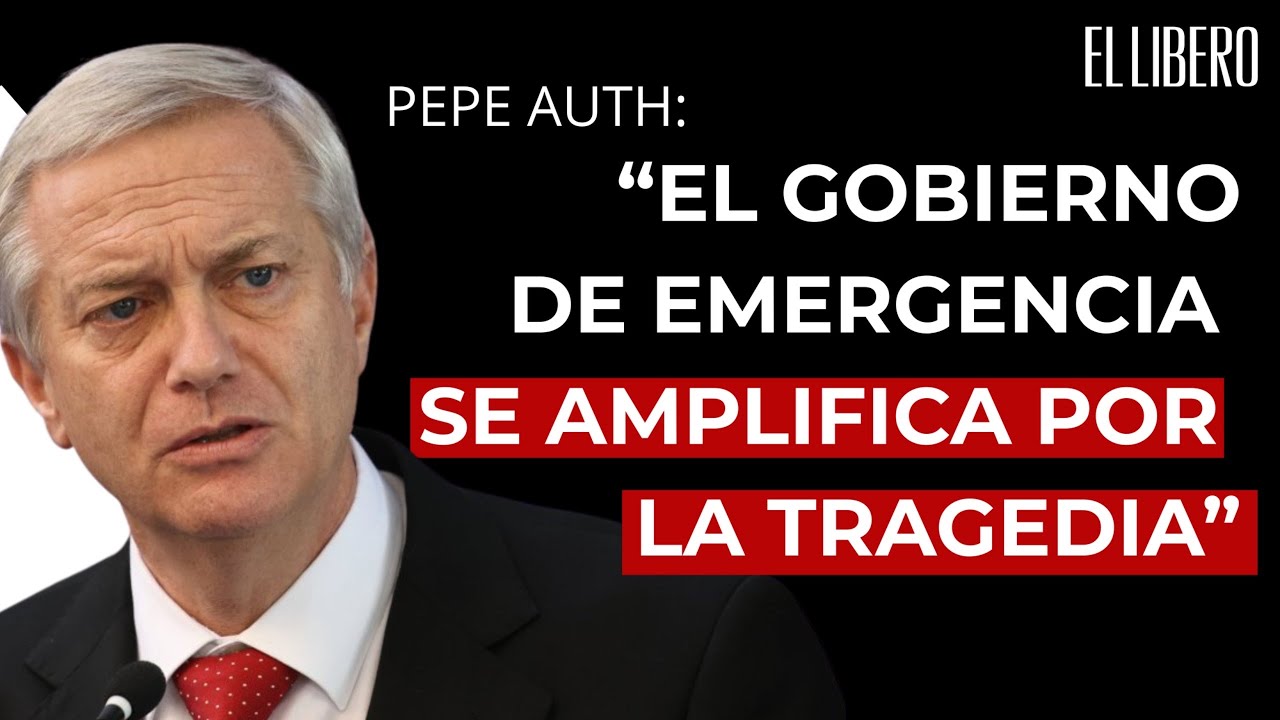 Pepe Auth: “El concepto de gobierno de emergencia ya no es retórico, es concreto y real”