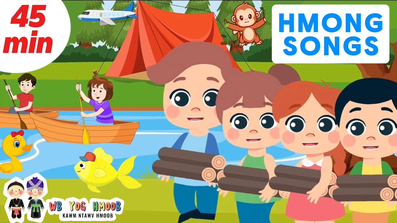 Little Fish, Two Ducks, In The City, Eat Vegetable, Counting - Hmong kids nursery rhyme songs