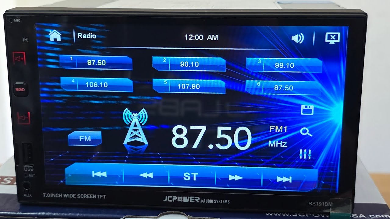 JC POWER  rs191bm   estéreo doble din review completo 