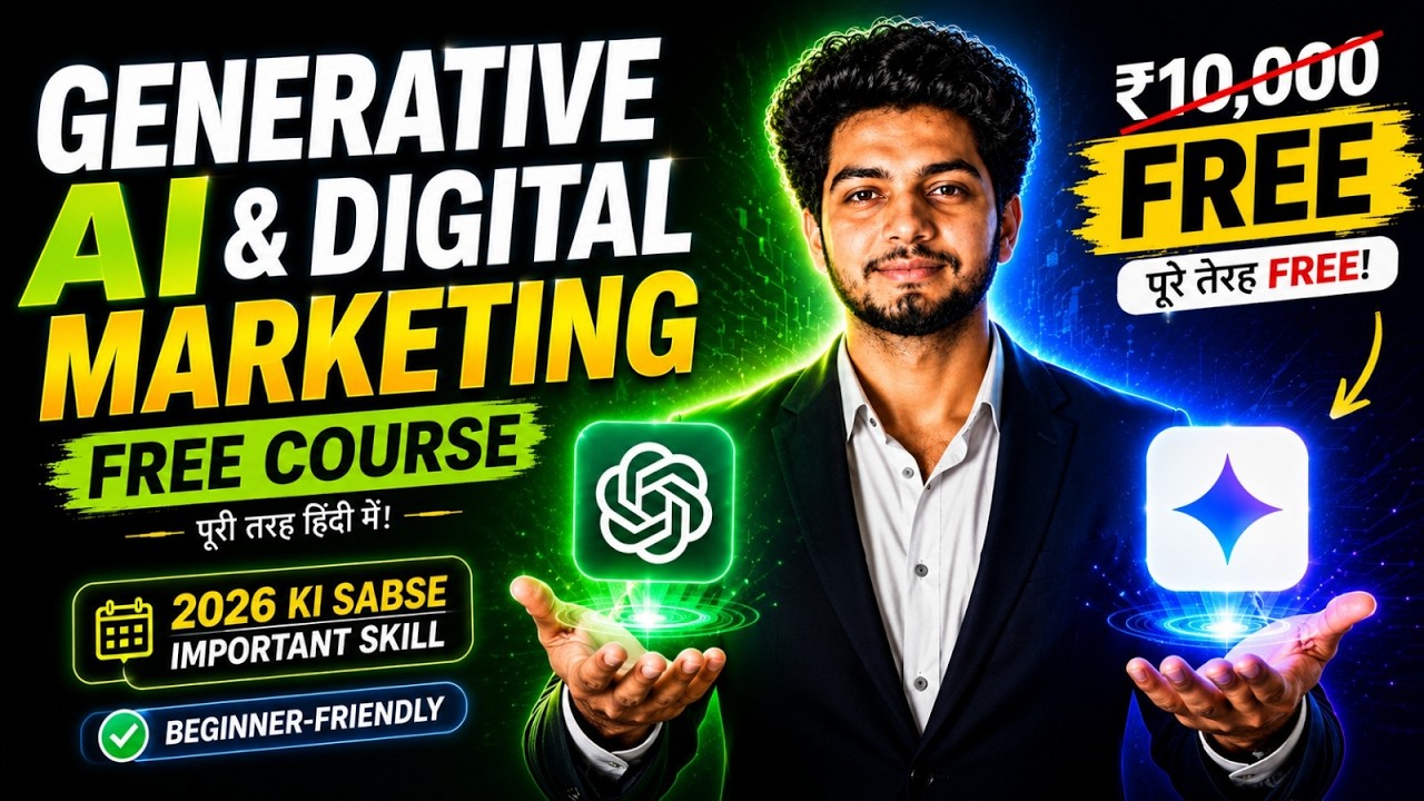 Complete Generative AI & Digital Marketing Course 2026 🔥 | Free Course For Beginners | Part 1