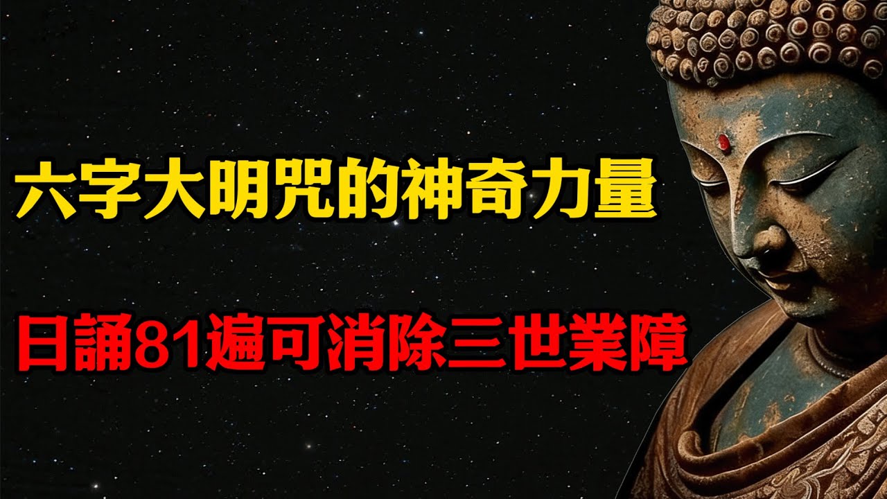 释迦摩尼：六字大明咒的神奇力量，日诵81遍可消除三世业障  #佛學 #佛法 #佛教 #禅悟佛心 #因果報應 #傳統文化 #佛教文化 #修心修行