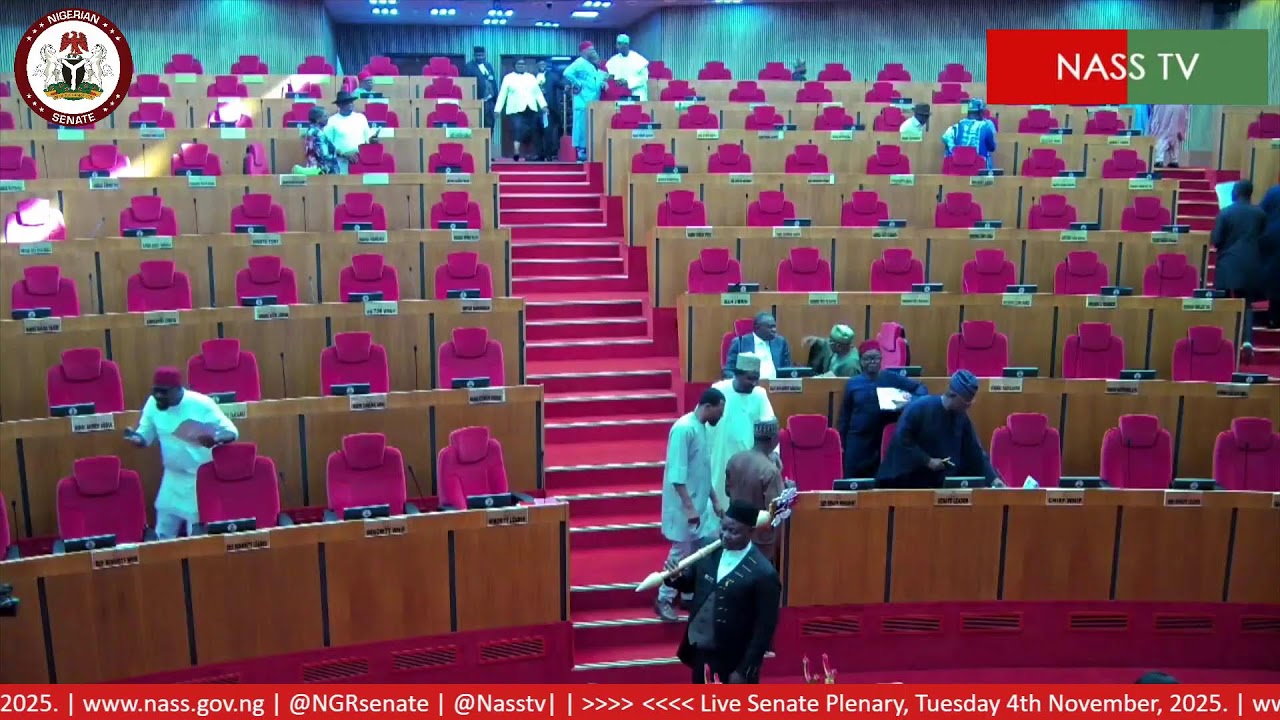LIVE SENATE PLENARY TUESDAY, 4TH  0F NOVEMBER 2025.
